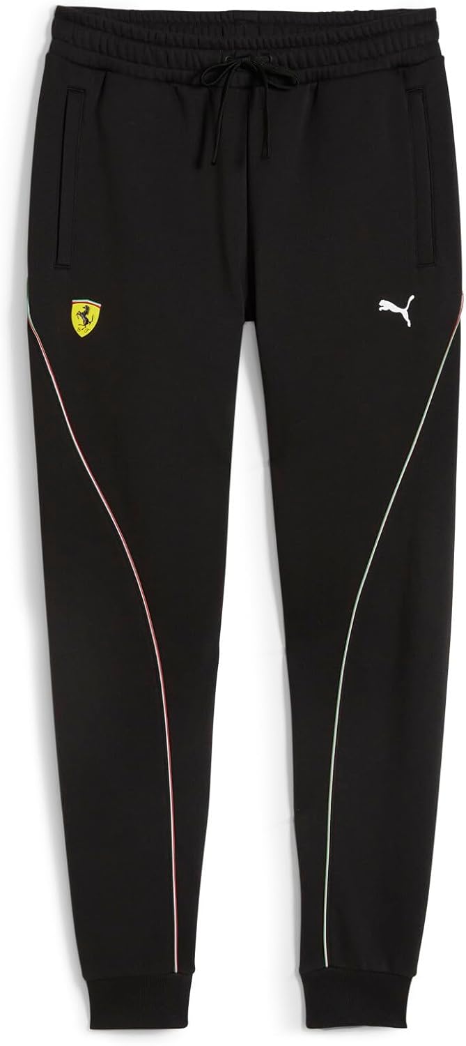 PUMA Mens Scuderia Ferrari Race Drawstring Sweatpants Casual Drawstring - Black