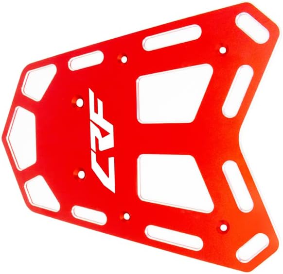 Compatible with 2019-2026 CRF450L CRF450RL Rear Rack - CNC Tail Luggage Cargo Rack (Red)