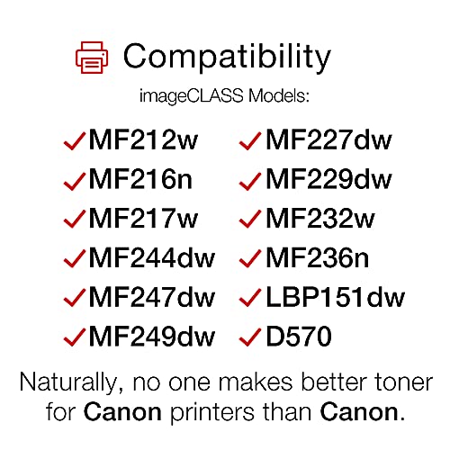 Canon Genuine Toner Cartridge 137 Black (9435B001), 1-Pack ImageCLASS MF212w, MF216n, MF217w, MF244dw, MF247dw, MF249dw, MF227dw, MF229dw, MF232w, MF236n, LBP151dw, D570 Laser... - Image 2