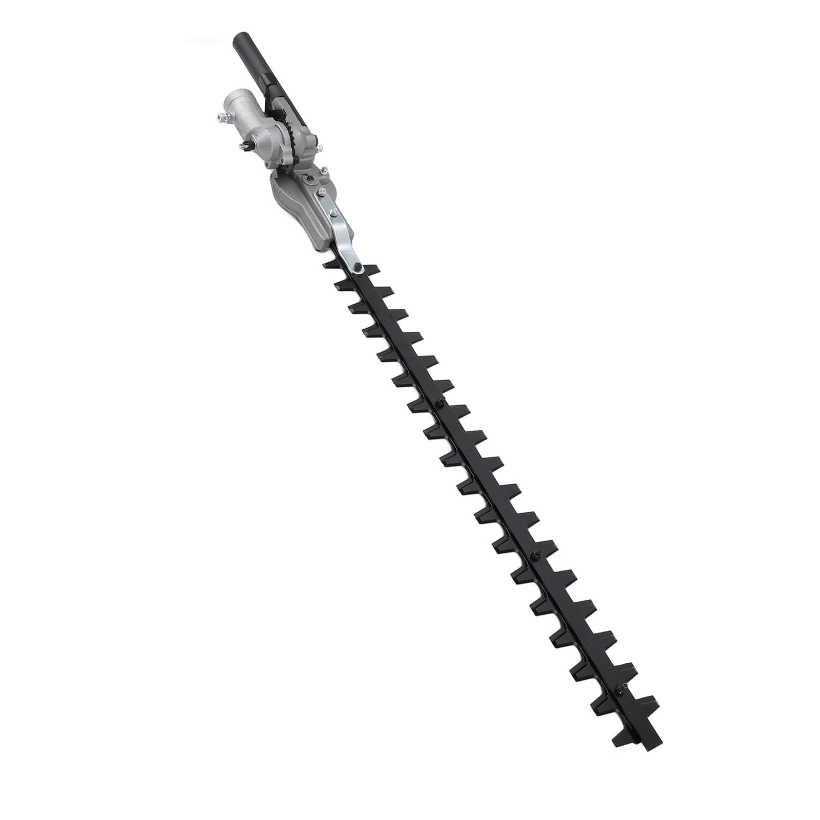 Wakects Cabezal de Cortasetos, Poste de Acero Al Manganeso Accesorio para Cortasetos Hoja de 55 Cm Cabezal de Corte Multiángulo de 9 Estrías para Recortar Setos Arbustos Usuarios de Jardín (26*ñame)