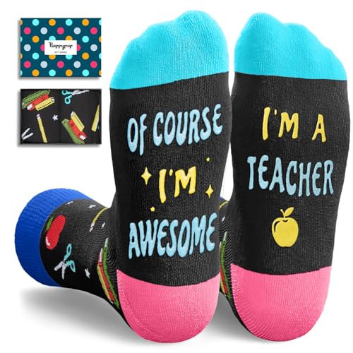 HAPPYPOP Principal Teacher Appreciation Gifts Ideas - Vice Assistant Principal Teacher Socks