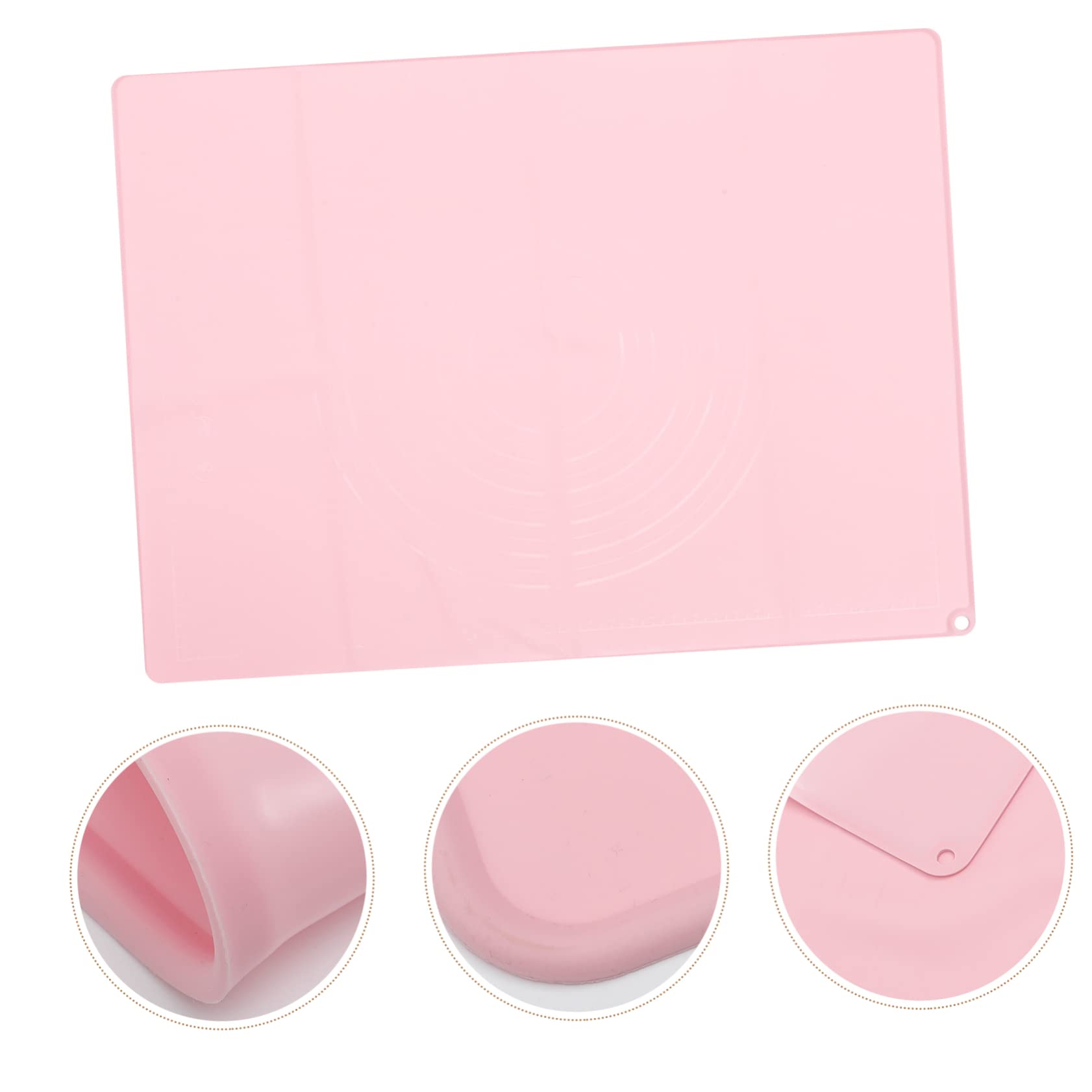 Tapete Antideslizante de Silicona Rosa Amasar de Cocina