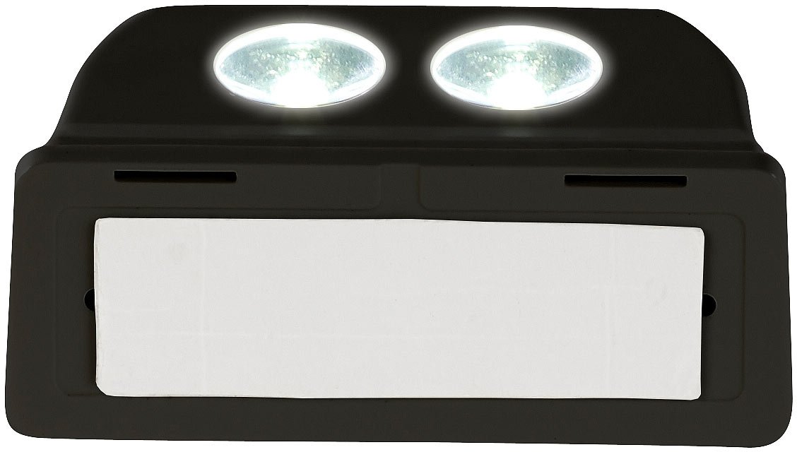 Luminea LED-Aufbau-Lampe: Batterie-LED-Türleuchte, Bewegungs-/Lichtsensor, 0,4 W, 50 lm, 4er-Set (Leuchte batteriebetrieben, Tür-Lampe, Leuchten)