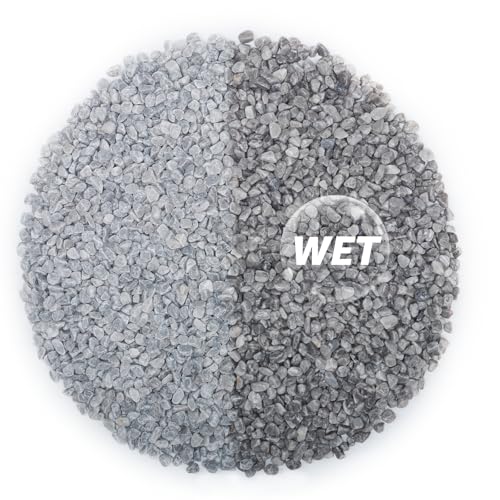 Image of 2lbs Natural Gravel Pebbles for Succulents and Cacti, 1 /5 Inch Decorative River Stones - Perfect for Vases, Aquariums, Terrariums, and Outdoor Gardening, Mixed Colors (Grey, 2 Pounds)