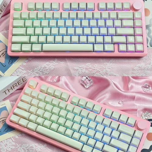 Sumgsn 142 Keys White Jade Translucent Keycaps Doubleshot SA Keycap Set Fit for 61/64/87/104/108 ISO ANSI Cherry Mx Switches Mechanical Keyboard Alice Keyboard by Sumgsn - Image 5