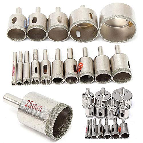 Set de 15 Brocas Diamantadas para Cerámica y Vidrio miniatura 1