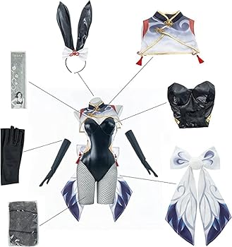 原神 申鶴 通常衣装+バニーガール+ウィッグ Amazon.co.jp: [FENGLEI] 原神 申鶴·バニースーツ バニーガール