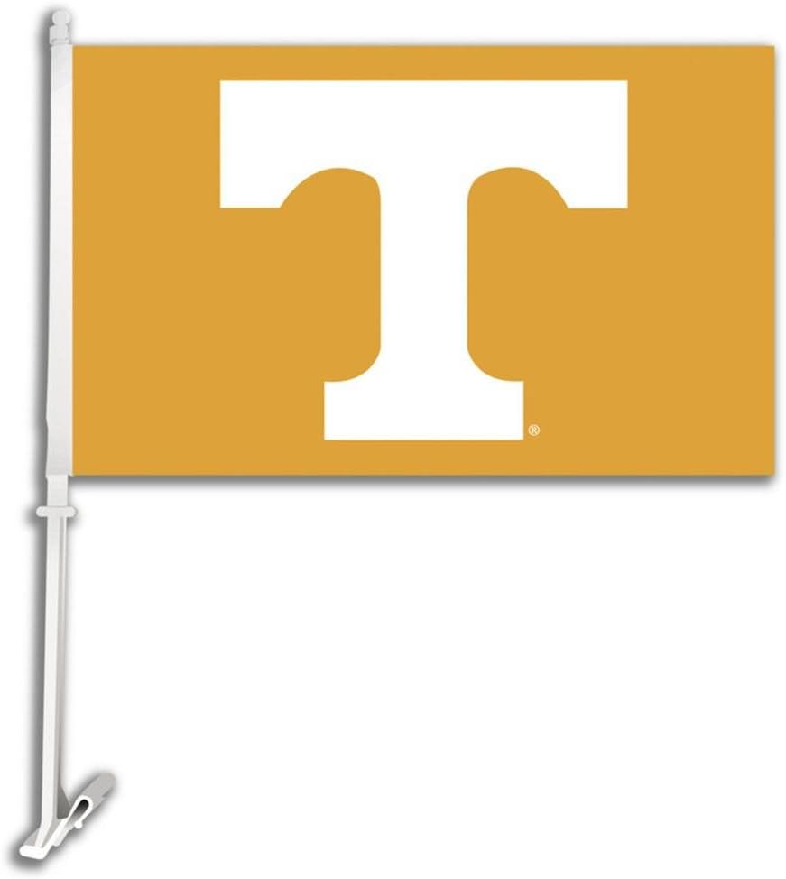 Tennessee Volunteers UT NCAA Car Flag W/Wall Bracket Set Of 2 : Sports Fan Outdoor Flags : Sports & Outdoors
