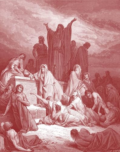 Cuadro Plaga de Jerusalén de Gustave Doré en lienzo textil de alta fidelidad