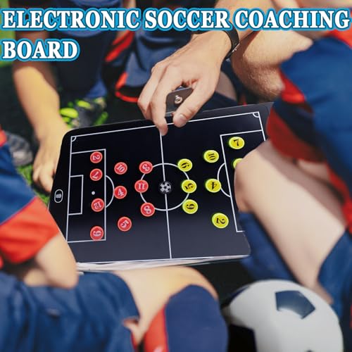 Image of Magnetic Electronic Soccer Coaching Board, 16 inch LCD Soccer Coaching Board,LCD Soccer Strategy Board with Stylus Pen,Soccer Board Tactic Board, Training Equipment