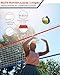 Heavy Duty Swimming Pool Volleyball Net Replacement, Lengthened 15FT-28FT Adjustable, Upgraded Weather Resistance with Waterproof, Thicker Borders and Nylon Straps-15x3FT, Red White Blue(Net Only)