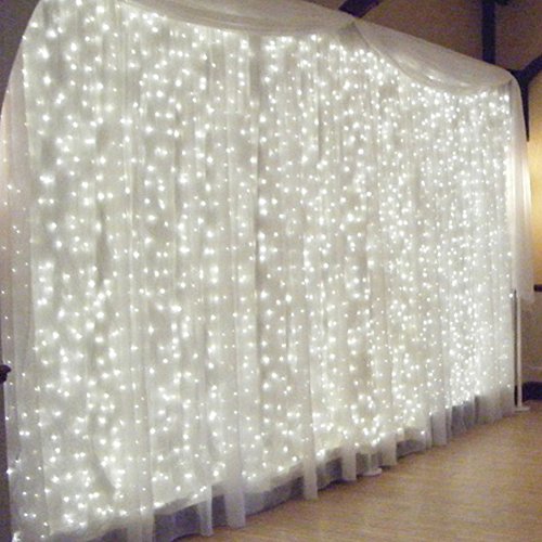 Slashome UY002 Window Curtain Lights,29V 306 Led 9.8 X 9.8 Feet thumb #3