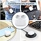 USB-C Kabellose Ladecase Kompatibel mit Air Pods 3rd 2021, Wireless Charging Case Replacement Original mit Bluetooth Pairing Synchronisierungstaste für Air Pods 3rd Neueste Type-C