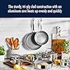 HENCKELS Clad H3 10-pc Induction Ceramic Nonstick Pot and Pan Set, Stainless Steel, Durable and Easy to clean #2