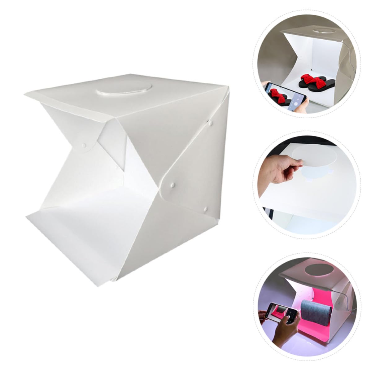 Caja de Luz LED Plegable de 40cm para Fotografía de Productos