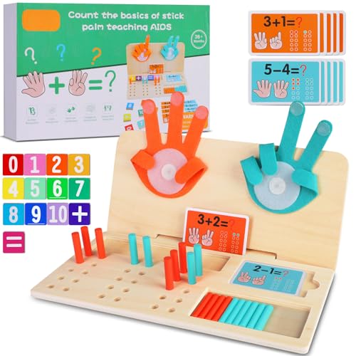 Quanquer Montessori Mathematik Zahlenblöcke Spielzeug für 3 4 5...