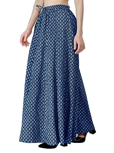 Image of Sttoffa Cotton Printed Women Wear Maxi Long Skirt 40 inch inch Full Length