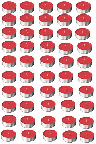 Vetrineinrete® Set 50 Candele Rosse profumate 50pz...