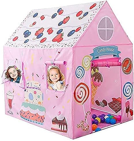 Santguru Enterprise Jumbo Size Light Weight Kids Play Tent House for 3-13 Year Old Kids (Happy Birthday)
