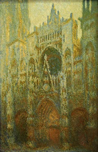 Cathédrale de Rouen Monet tableau toile 60x90cm pour habiller un grand mur vide