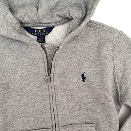 Polo Ralph Lauren Zip Hoodie - Dark Sport Heather, Gray, 6