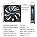 120mm Fan 2 Pack 12V Fan,Slient Version High Airflow 12V 2pin PSU PC Fans, DL-120 with Hydraulic Bearing 2,000RPM Cooling Fan for Computer,RV Refrigerator, TV Cabinet, Dryer, dehumidifier, Grow Tent…