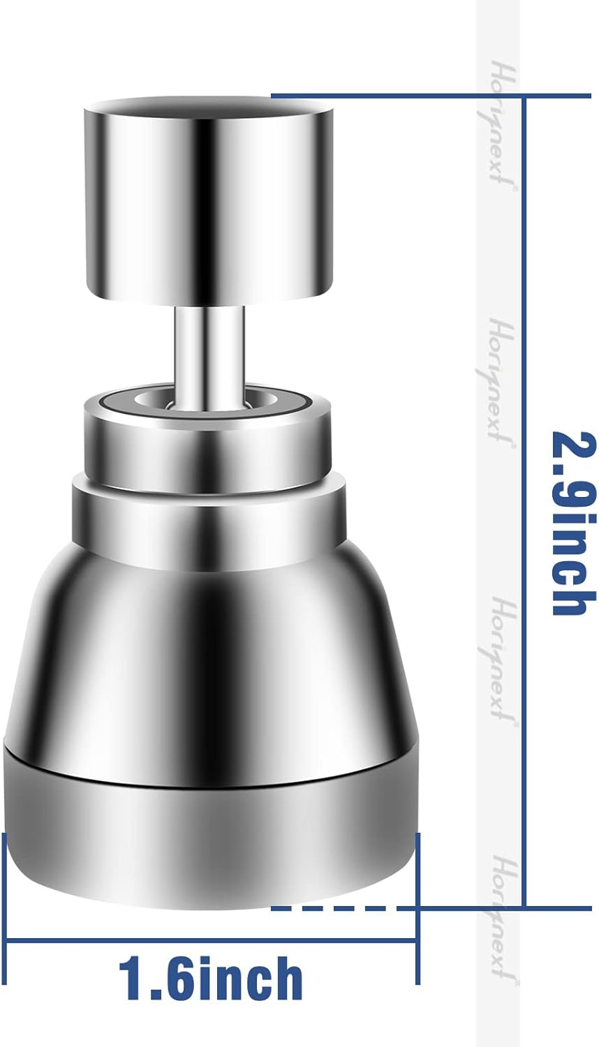 high pressure portable 360° swivel faucet nozzle rotate replacement part, kitchen aerator sprayer attachments for home sink water filter