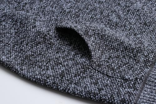 Men's Knitted Hooded Sweater Fleece Sweatshirt Pullover Casual Long Sleeve Drawstring Knitwear4