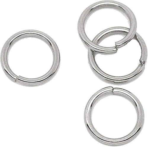 200 anillos de salto de acero inoxidable 304 de 0.394 pulgadas - calibre 16 (0.047 pulgadas de grosor)