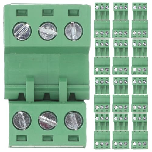 Bornier enfichable FRCOLOR de 20 pièces pour circuit imprimé avec kit de connecteur mâle et femelle