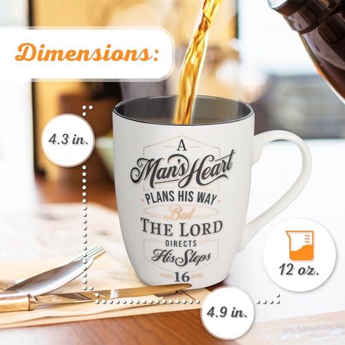 Taza de cerámica cristiana 12 oz con versículo bíblico miniatura 2