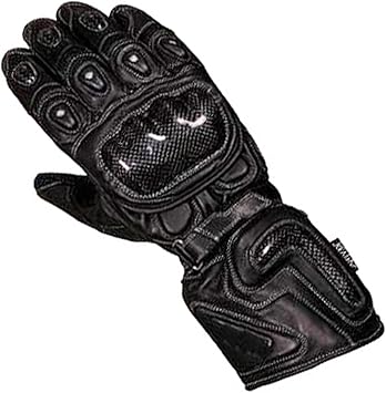 Juicy Trendz Leather Motorcycle Motorbike Powersports Gloves for Men Cruiser Street Hard Knuckle Protection