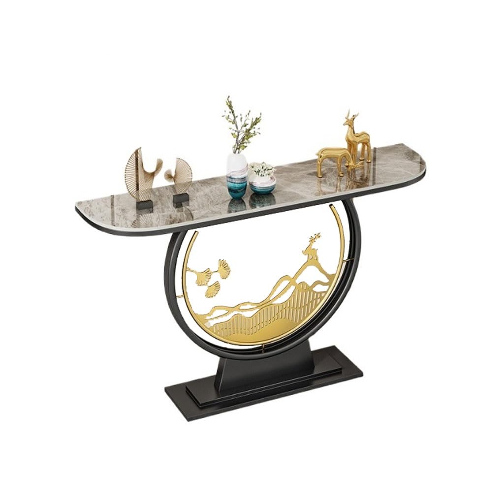 ENGENDER Console Tables Creative And Fashionable Slate Console Table Modern Simple Entrance View