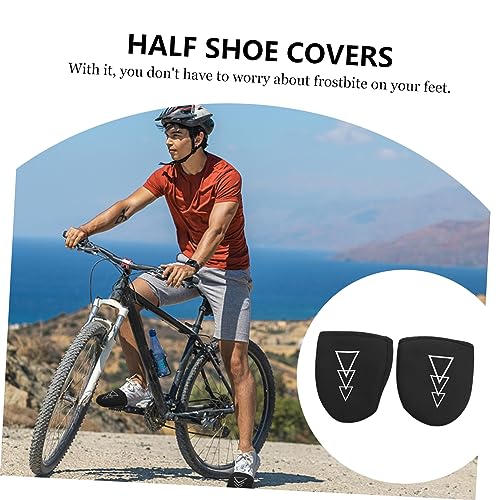 Cubiertas térmicas para calzado de ciclismo Totority, protectoras antideslizantes, fáciles de poner y quitar, color negro miniatura 6