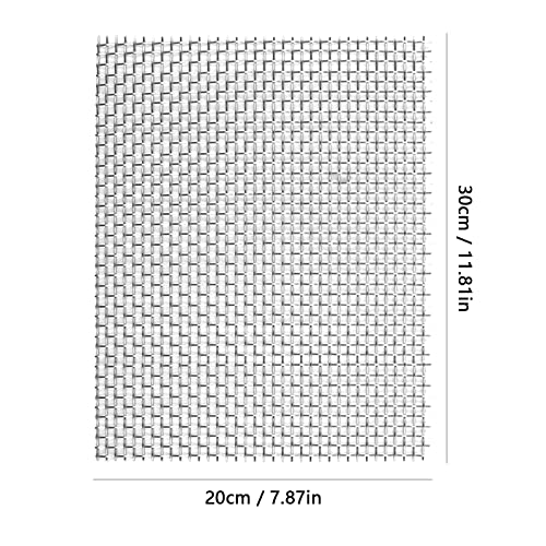 Edelstahl Drahtgewebe,4 Stück Filtergitter Drahtgewebe Filter Mesh Drahtgeflecht 20 Mesh Maschendraht Filtersieb Blatt 1mm Feinmaschiges für Türen Verhindert Mäuse Insekten und Schlangen,300 x 210 mm