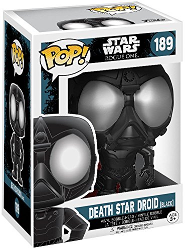 Death Star Droid, Black Funko 14877 Pop! Bobble Star Wars Rogue One Death Star Droid, Nero