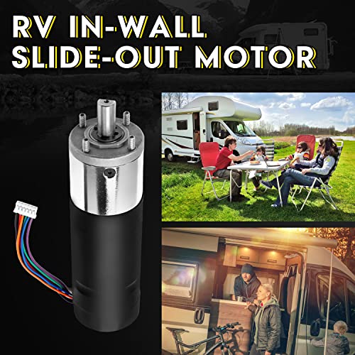 Image of 236575 RV in-Wall Slide-Out Motor,Fit for lippert-Schwintek in-Wall Slide System, IG-42 10mm RV Slide Out Motor Assembly,DC 12V,High Torque Gear Ratio 300:1