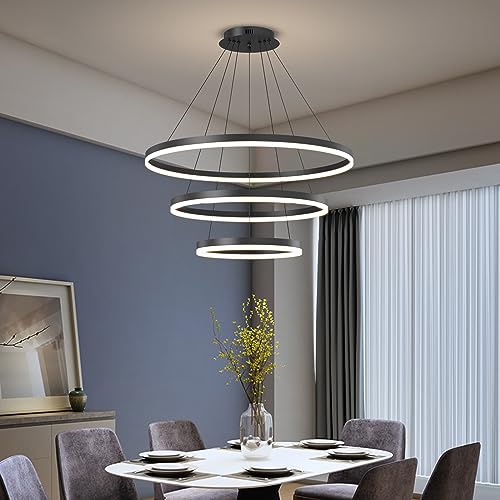Plafonnier moderne acrylique dimmable 3 coloris pour îlot de cuisine