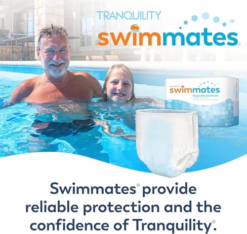 Image of Swimmates Disposable Adult Swim Diapers, X-Small /Youth Large, 24 Ct