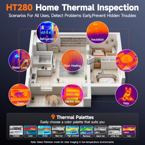 Image of FOXWELL HT280 Thermal Imaging Camera, 320 X 240 2.8 inch LCD, 260 x 260 TISR