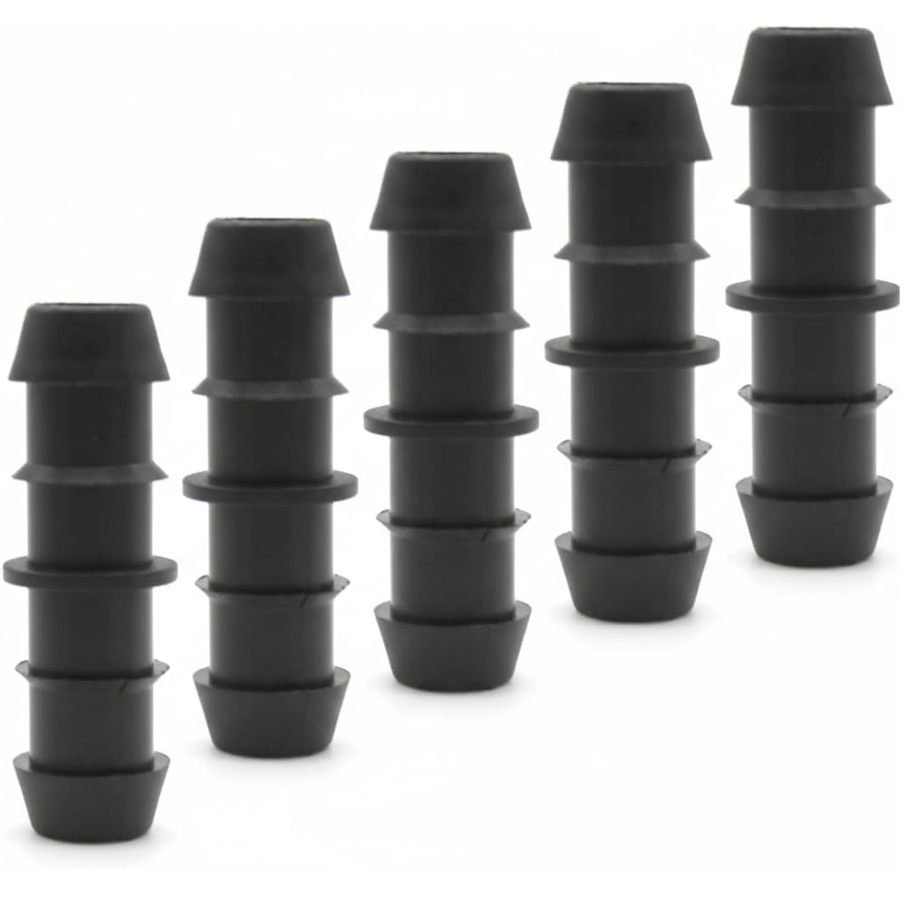 Suinga Enlace para Riego por Goteo 16mm | Pack 4000 Conector Recto para Tubería de Polietileno | Manguito de Union Negro para Manguera de Jardin| Accesorio Riego por Goteo