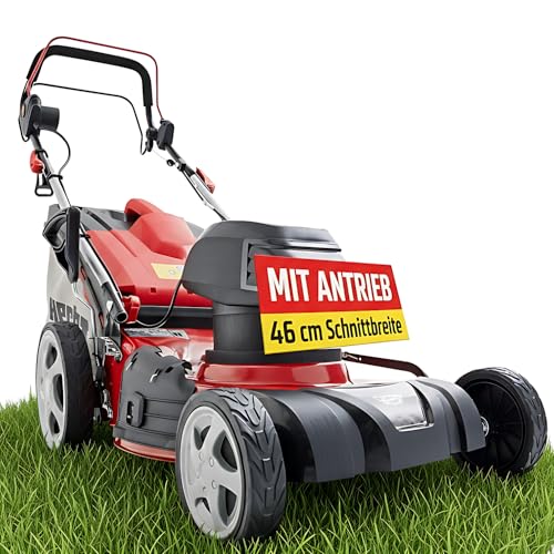 HECHT 5-IN-1 Elektro Rasenmäher mit 1.800 Watt Motor, 46 cm Schnittbreite, Radantrieb, Mulchfunktion, zentrale 7-Fach Schnitthöheneinstellung und 50 Liter Fangkorb für einen schön gepflegten Rasen HECHT 5-IN-1 Elektro Rasenmäher mit 1.800 Watt Motor, 46 cm Schnittbreite, Radantrieb, Mulchfunktion, zentrale 7-Fach Schnitthöheneinstellung und 50 Liter Fangkorb für einen schön gepflegten Rasen