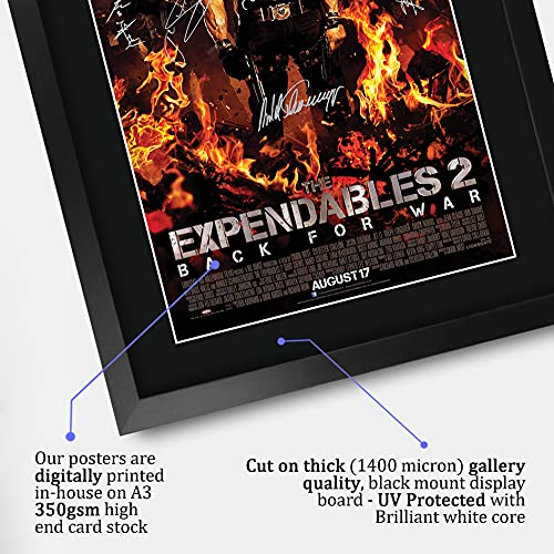 HWC Tradin FR A3 The Expendables 2 Sylvester Stallone Geschenken Gedrukte Poster Gesigneerde Handtekening Foto Voor Fans… - Afbeelding 5