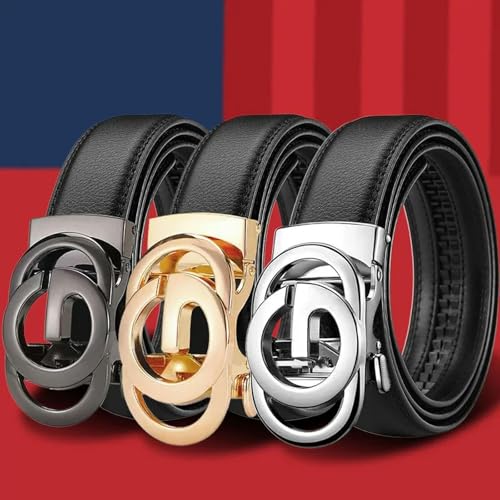 Men'S Business Belt Alloy Automatic Buckle Belt Fashion Dating Party Denim Casual Belt2