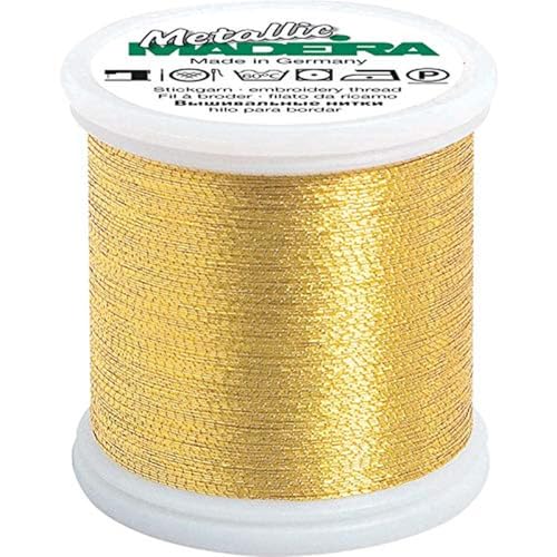 Hilo metálico Madeira Metallic Light Gold 200 metros miniatura 3
