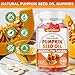 softbear Pumpkin Seed Oil Gummies, Organic Pumpkin Seed Oil Supplement with Saw Palmetto for Hair Growth & Skin Health, Cold Pressed/Suagr-Free, Raspberry Flavor 60 Count