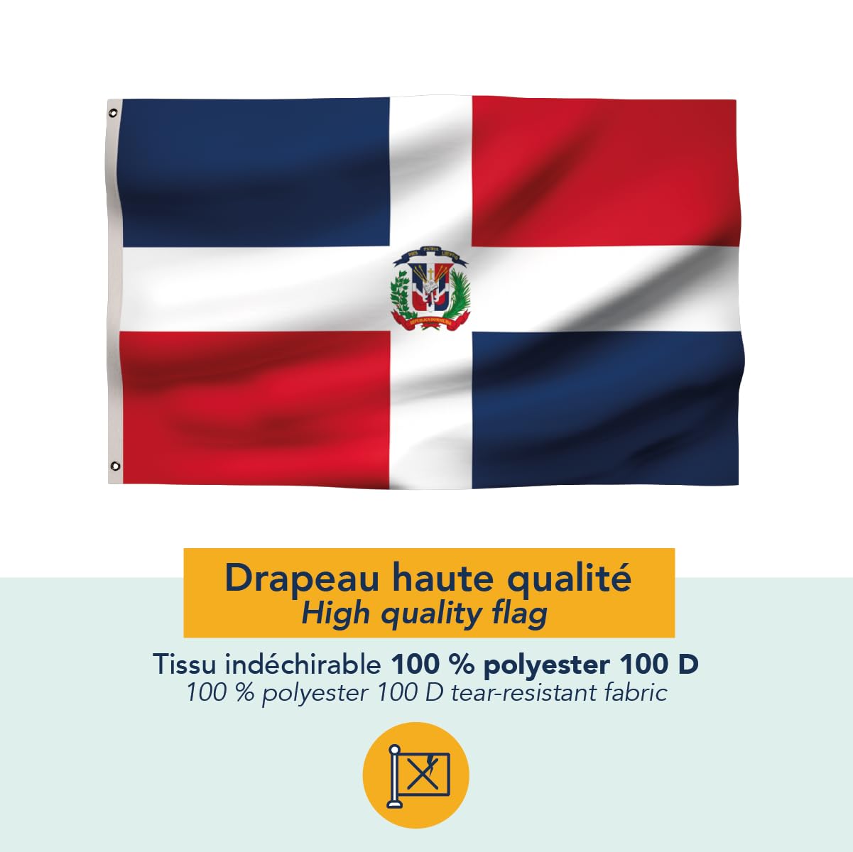 Bandiera Cuba 150x90cm KliKil In Poliestere Resistente UV E Acqua - Ideale Per Celebrazioni, Feste A Tema E Decorazioni Esterne