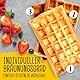 GOURMETmaxx Waffeleisen für 2 Waffeln | 1000 Watt | Für Belgische Waffeln + Antihaftbeschichtung | Mit Heizelementen oben & unten zur gleichmäßigen Wärmeverteilung | Stufenlos Einstellbar