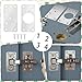 JJUNW 12Pcs Cabinet Hinges Repair Plates, Stainless Steel Repair Cabinets, Hinge Repairs Plate Cabinets Door Hinge with Mounting, Fixing Tool Plates Screws for Kitchen, Cupboard, Locker, Cabinet Doors