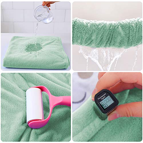 Image of ROMASA Baby Bath Towel Ultra Soft Hooded Towel Highly Absorbent Bathrobe Blanket Toddlers Shower Gifts for Boys Girls- 27.5 inch x 55 inch (Green)